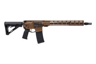 Evolve Weapons Systems 5.56 NATO E15 Standard FDE AR-15 Rifle features a 16in barrel and free float handguard